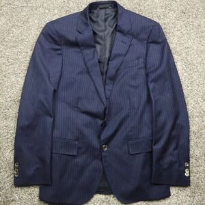 Hugo Boss blazer mens 34R Trabaldo‎ Togna Pinstripe Wool Mohair Jacket